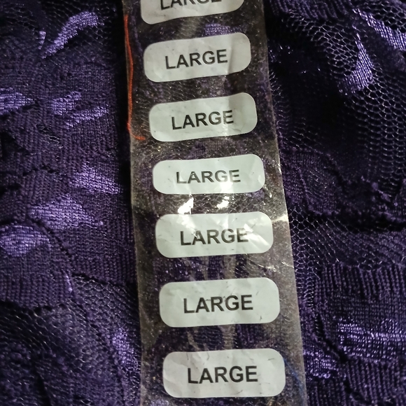 Isaac Mizrahi Lace Womens Top Size L Color Purple - Picture 7 of 10